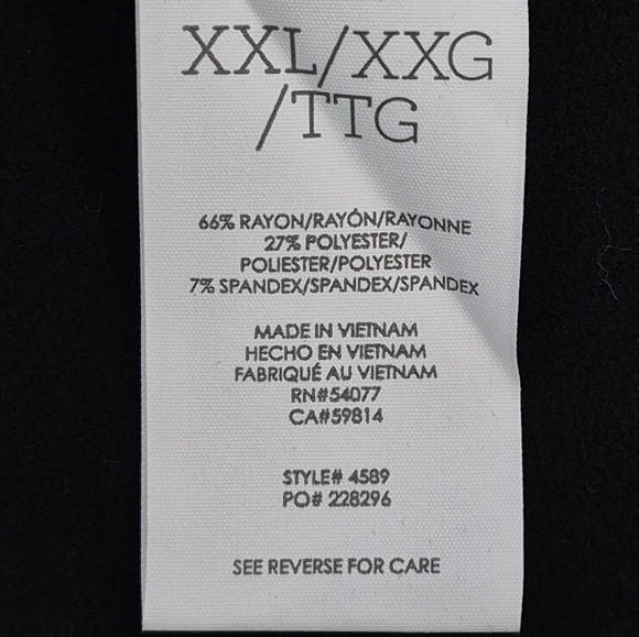 Cabi Harper Dress Reversible Style in Soft Brushed Black Knit #4589 - Size XXL - Picture 12 of 13